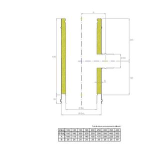 EUROSTAR25 RACCORDO T 90° DOPPIAPARETE Ø 180 MM. RIDOTTO A Ø 80 MM. MONOPARETE IN ACCIAIO INOX CON INTERCAPIEDINE IN LANA DI ROCCIA