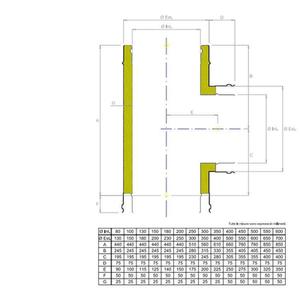 EUROSTAR25 RACCORDO T 90° DOPPIAPARETE Ø 300 MM. IN ACCIAIO INOX CON INTERCAPIEDINE IN LANA DI ROCCIA