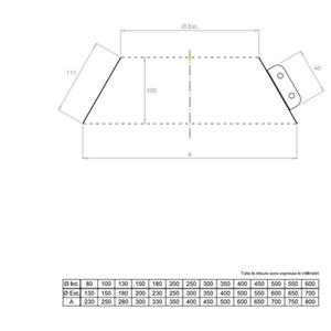 EUROSTAR25 SCOSSALINA DOPPIAPARETE Ø 350 MM. IN ACCIAIO INOX