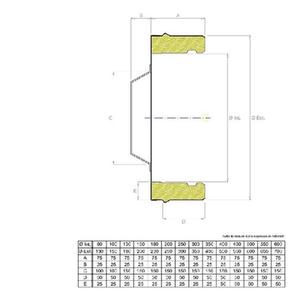 EUROSTAR25 TAPPO CON MANIGLIA DOPPIAPARETE Ø 80 MM. IN ACCIAIO INOX CON INTERCAPIEDINE IN LANA DI ROCCIA