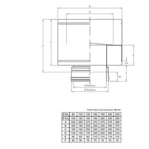 PLASTIKAIR OUT CAPPELLO A BOTTE DOPPIAPARETE Ø 80 MM. IN ACCIAIO INOX