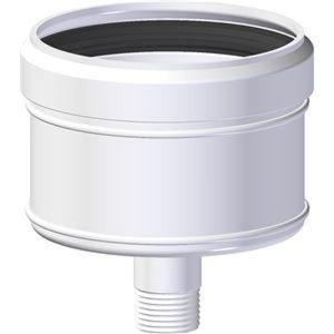 PLASTIKO TAPPO DI SCARICO CONDENSA MONOPARETE Ø 100 MM. IN PPS BIANCO PER CALDAIE A CONDENSAZIONE