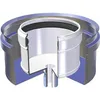 Plastikoax tappo di scarico doppiaparete - interno in pps &#216; 60 mm. / esterno inox &#216; 100 mm. per caldaie a condensazione POLYMAXACCIAI - DK350060000
