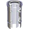 Plastikoax tubo fumo doppiaparete h.250 - interno in pps &#216; 60 mm. / esterno inox &#216; 100 mm. per caldaie a condensazione POLYMAXACCIAI - DK100060000