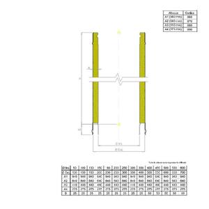 STARFIRE TUBO FUMO DOPPIAPARETE IN ACCIAIO INOX 304 CON INTERCAPIEDINE IN LANA DI ROCCIA - H.1000 - Ø 180 MM.
