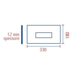 PLACCA COMPLETA DI TELAIO E SPORTELLO SARA BIANCA