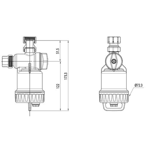 MG2 FILTRO DEFANGATORE MAGNETICO SOTTO CALDAIA 3/4 Foto 3