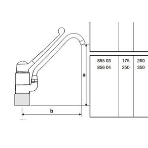 MIX LAVELLO LEVA LUNGA  855-03 MONOFORO