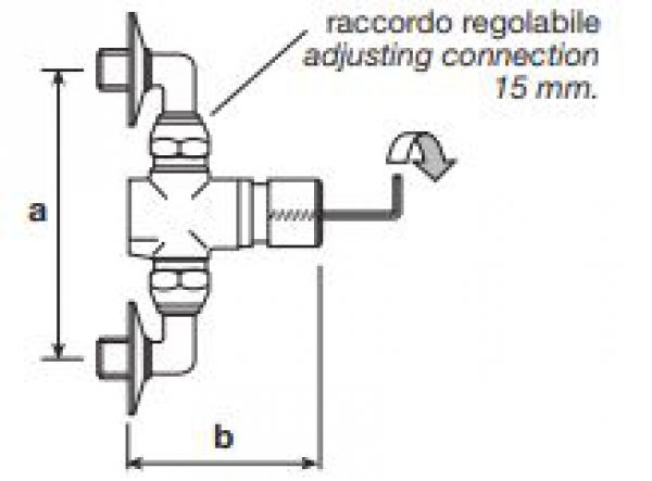 RUBINETTO DOCCIA INCASSO TEMPORIZZATO RIVER 7500