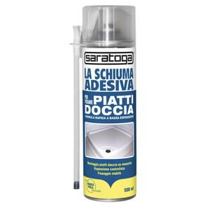 SCHIUMA ADESIVA 500 ML PER PIATTI DOCCIA