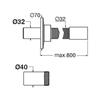 PASSEPARTOUT TUBO CORR. 32 L. 800 CROMO PP131 Foto 2