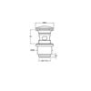 UD 389S PILETTA LAVABO CON TROPPO PIENO CROMATO 51 Foto 2