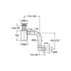 UD 413S SCARICO COMPL X LAVABO SENZA T.P. CROMATO 51 Foto 2