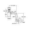 UD 417S SCARICO COMPL X LAVABO CON TROPPO PIENO CROMATO 51 Foto 2