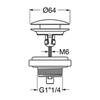 SCARICO LAVABO E BIDET RIBASSATO 1 1/4 UD850S Foto 2