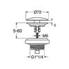 SCARICO LAVABO E BIDET RIBASSATO 1 1/4 UD950 Foto 2