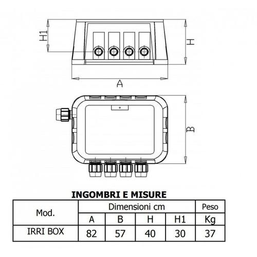 IRRIBOX JE3 STANZIONE COMPLETA A 3 VIE Foto 2