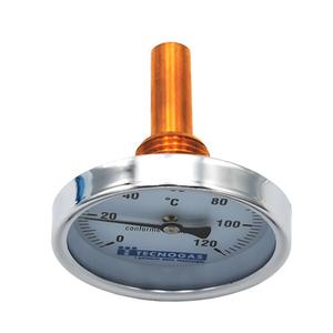 TERMOMETRO 0-120 D.80 CON ATTACCO POSTERIORE CM. 10