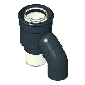 ADATTATORE CAMINO D. 80/80 INT. PP ESTERNO PVC