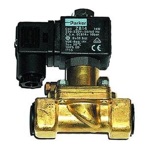 ELETTROVALVOLA ACQUA 1"1/4 NORMALMENTE APERTA 7322 OTTONE PARKER