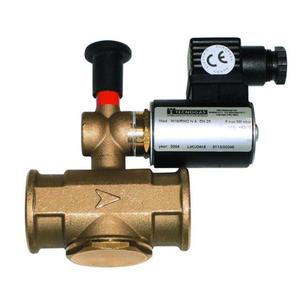 ELETTROVALVOLA GAS OTTONE 220V. NORMALMENTE APERTA 1/2 RIARMO MANUALE