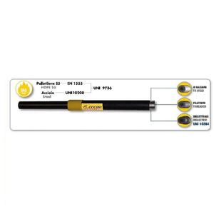 GIUNTO TRANSIZIONE RIVESTITO POLIETILENE GAS 110X4" DIRITTO