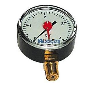 MANOMETRO 1/2 ATTACCO RADIALE 0-6 BAR D. 100