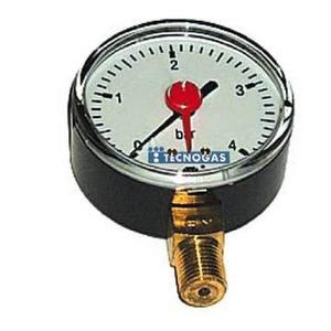 MANOMETRO 3/8 ATTACCO RADIALE 0-10 BAR D.80