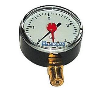 MANOMETRO 3/8 ATTACCO RADIALE 0-16 BAR D.80