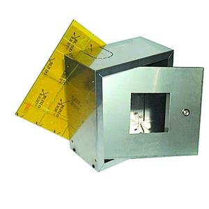 PORTINA INOX CON VETRO X CASSETTA 550X500X320
