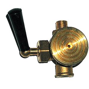 RUBINETTO PORTA MANOMETRO A PULSANTE X GAS 1/2 FF