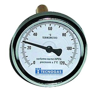 TERMOMETRO -30/50 D.80 ATTACCO POSTERIORE CM. 10
