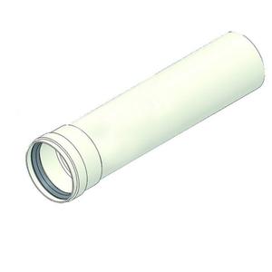 TUBO FUMO CON BIC. E OR D. 100 CM. 100 BIANCO 1,5 MM
