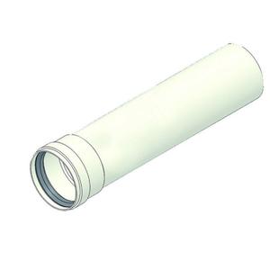 TUBO FUMO CON BIC. E OR D. 100 CM. 50 BIANCO 1,5 MM