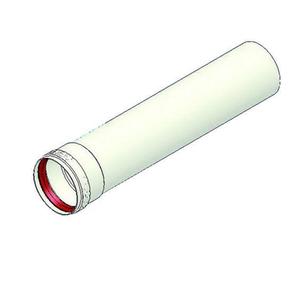 TUBO FUMO CON BICCHIERE D.60 CM. 25 BIANCO