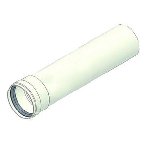 TUBO FUMO CON BICCHIERE E OR D.80 CM. 25 BIANCO 1,2 MM
