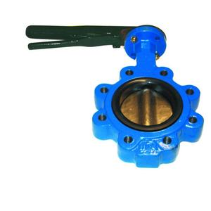 VALVOLA A FARFALLA DN150 PN16 LUG CON LEVA