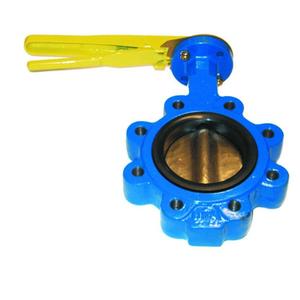 VALVOLA FARFALLA X GAS LUG DN 65 CON LEVA