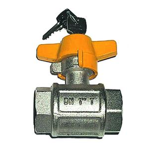 VALVOLA SFERA FF X GAS 1"1/2 CON SERRATURA