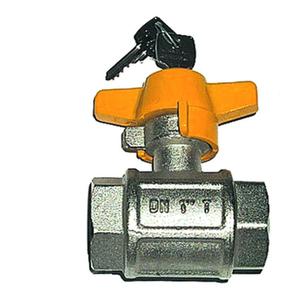 VALVOLA SFERA FF X GAS 3/4 CON SERRATURA