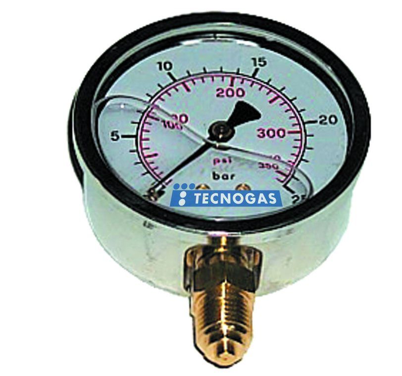 Manometro gas/acqua 2,5 bar 1/2 diam. 100 TECNOGAS - 6956