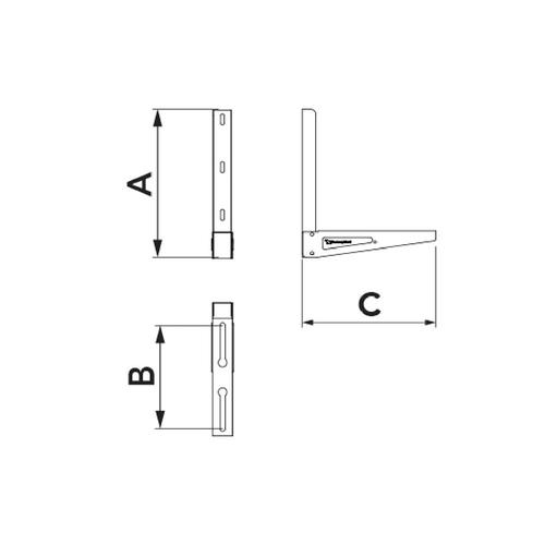 TSE350 COPPIA MENSOLA STANDARD 11100027 Foto 2