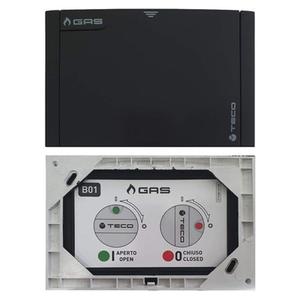 K2.1 PLACCA COPERTURA RUBINETTO INCASSO GAS NERA