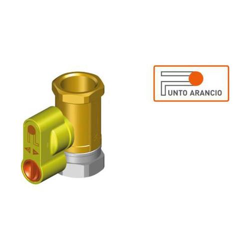 VALVOLA GAS 3/4" FF DRITTA CON PRESA PRESSIONE Foto 1