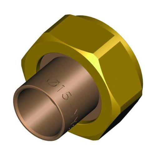 RACCORDO A SALDARE IN BRONZO GAS D.22 TC 1" Foto 2