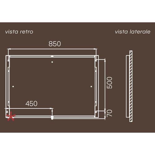 RADIATORE GEMINI NEW H. 600 X L. 900 NERO 400W Foto 3
