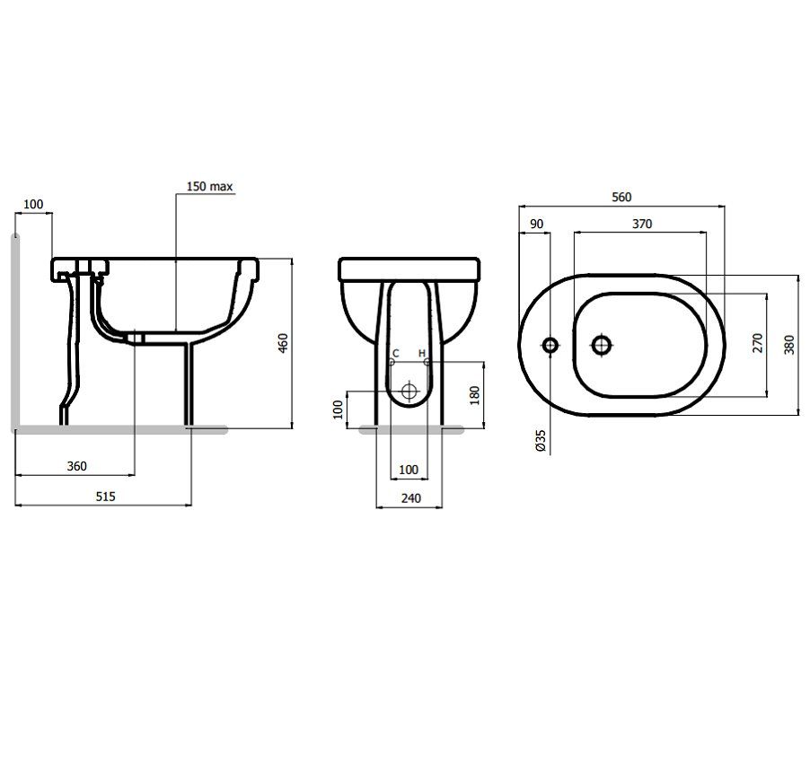 VASO PER DISABILI Sanitari Bagno Senior Thermomat