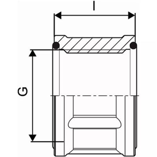 WIPEX MANICOTTO F/F 2" OTTONE TENUTA OR Foto 2