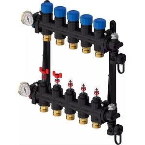 COLLETTORE VARIO M 4 VIE CON FLUSSIMETRO