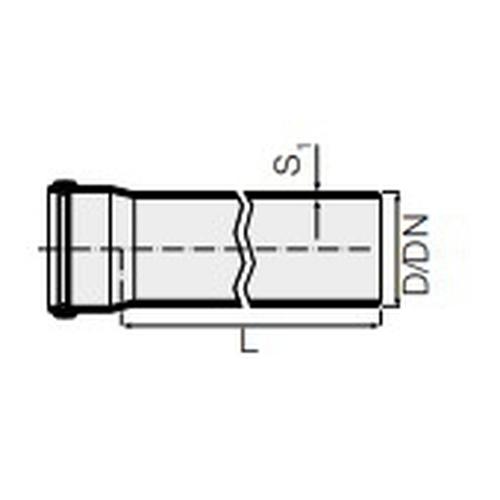 TUBO 1 BICCHIERE HTEM 58 X 1000 SILERE Foto 2